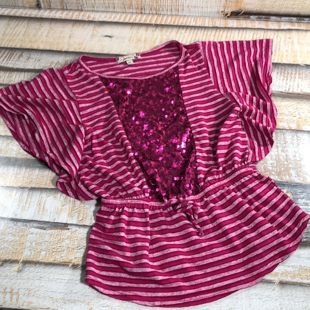 Speckles Kids sequence Shirt Sleeve Shirt Sz XL